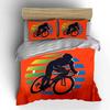 Cyclist Silhouette Art Print Bedding Duvet Cover Set Duvet Cover Pillowcases  (1*Duvet Cover 2*Pillowcases, without duvet insert)