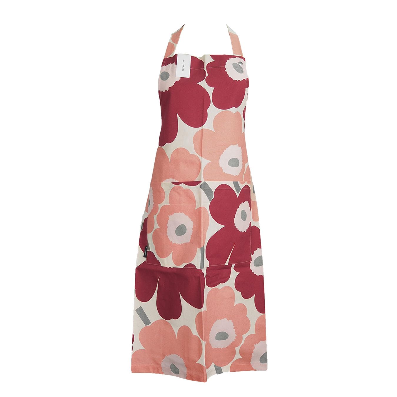 

Apron Unikko Pattern Pieni Unikko Dark Cherry x Pink [Marimekko] 073411-384 [Item]