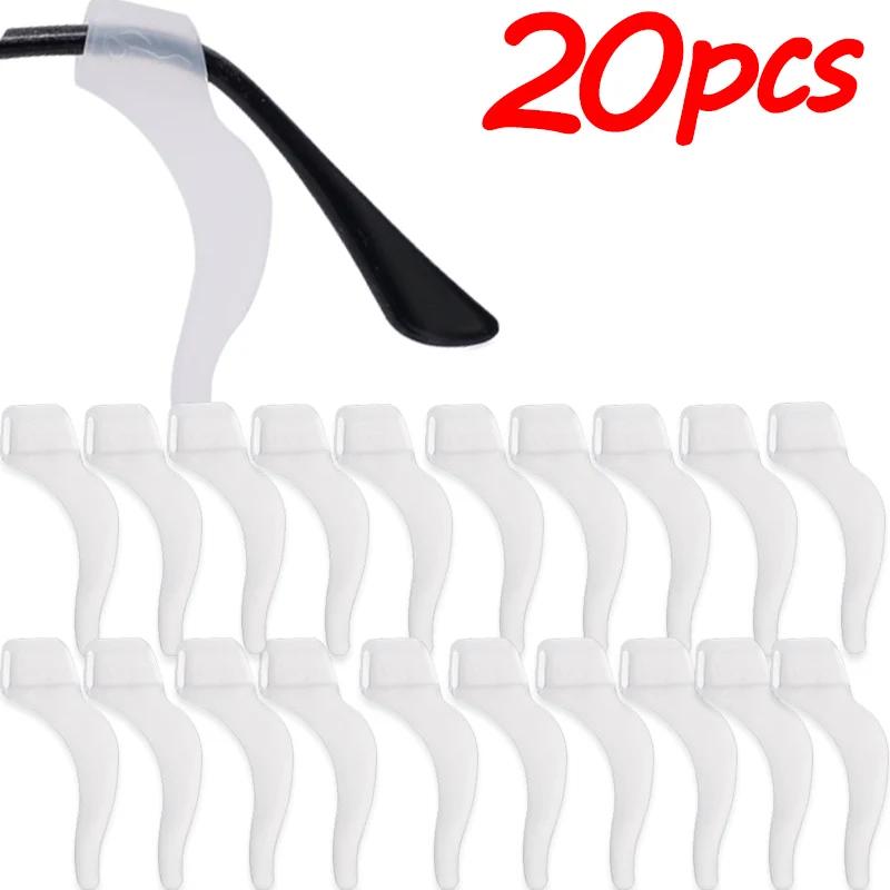 2-60pairs Silicone Anti-slip Ear Hooks Women Men Antiskid Glasses Leg Ear Sleeve Clear Anti-fall Eyewear Holder Accessories