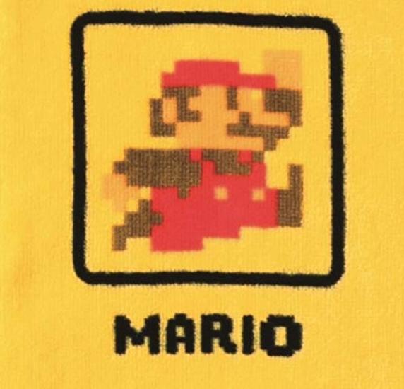 Marushin Bath Towel Nintendo Mario 60 X 120 Cm Dot Icon Cotton 4485003900 100%