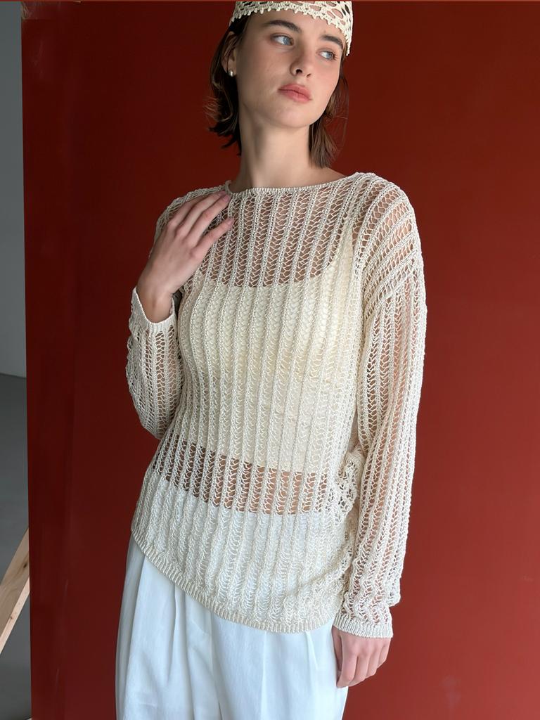 Kelidu Summer Linen See-Through Knit