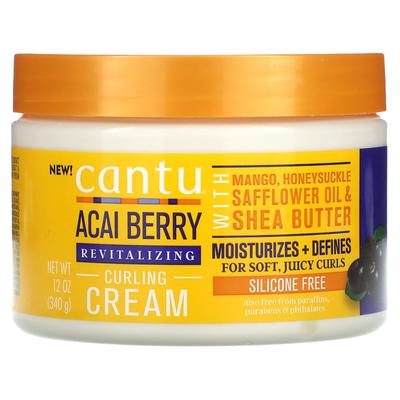 Cantu, Revitalizing Curling Cream, Acai Berry, 340 G (12 Oz)