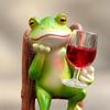 Cartoon Frog Ornament with Ladder Cute for Courtyard, Terrace