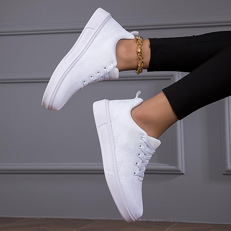 TUINANLE White Shoes Women Sneakers Shoes Outdoor Ladies Casual Flat Walking Shoes