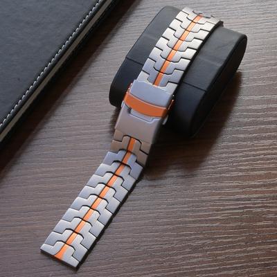 Titan Orange 22mm 20mm Armband für Huawei Watch 5 4/4 Pro GT 2 3 4 5 Pro 46mm Oneplus Watch 3 2 Amazfit Balance 2 Titanarmband