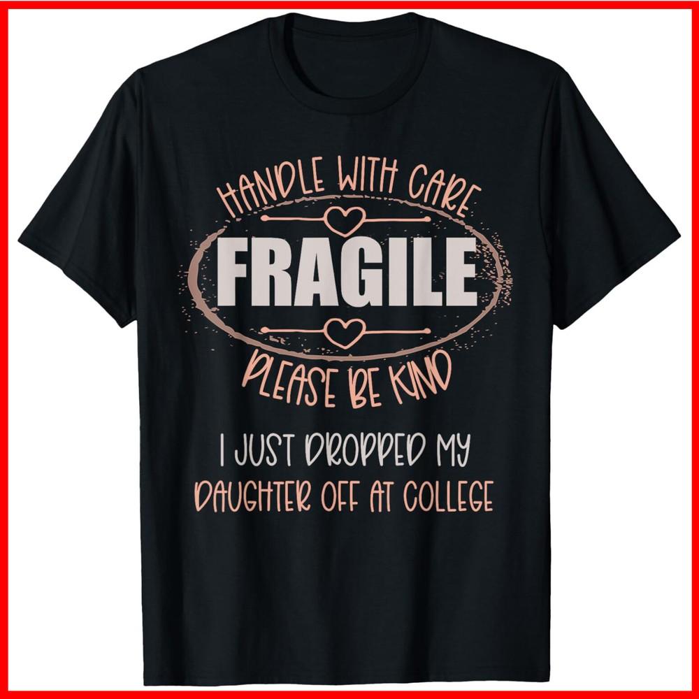 Leaving For College For Mom From Daughter Going To College Black Cotton T-Shirt Unisex T-Shirt S