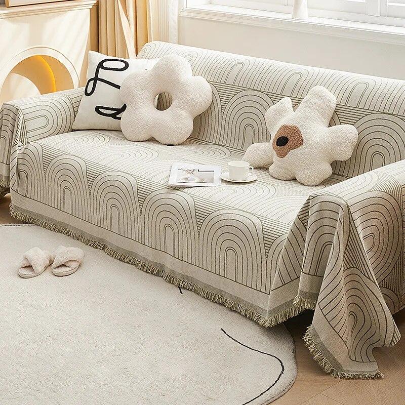 Chenille narzuta na sofę uniwersalny ręcznik na kanapę odporna na kurz poszewka na poduszkę antypoślizgowa dla kota osłona chroniąca przed zarysowaniami koc na sofę dywan