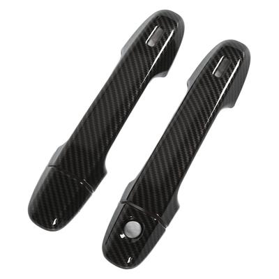 Other Accessories 4pcs/set Exterior Door Handle Cover Lock Cap Stick-on for GR86 2012-2021 Car Exterior Door Handle(Carbon Fiber Style)