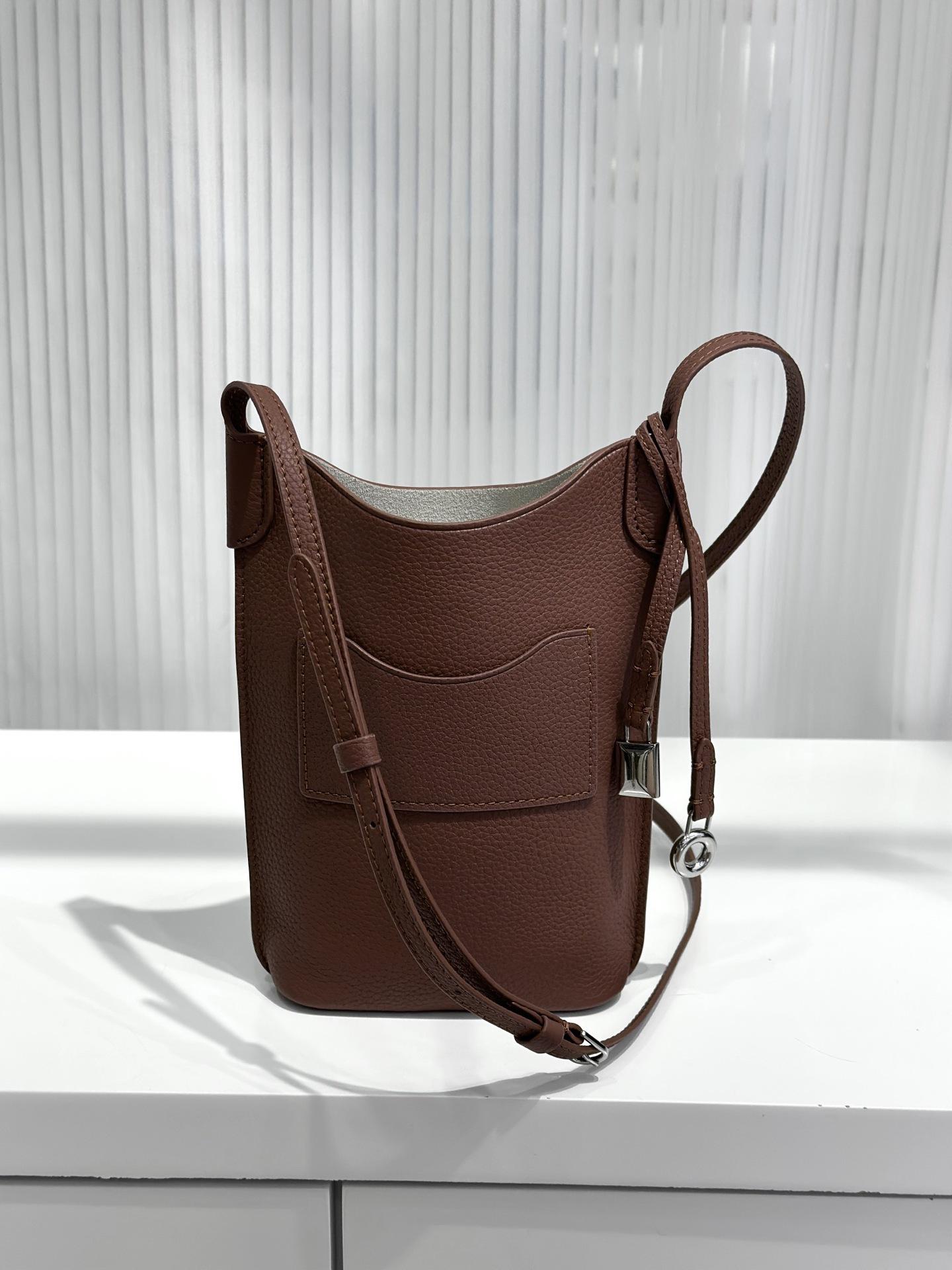 

Новая карманная сумка LP, сумка для мобильного телефона, дорожная сумка через плечо, сумка через плечо из телячьей кожи с узором личи, женская сумка 12x1x14cm коричневый