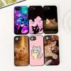 Soft Cover for Apple iPhone 17 Pro XS Max Air 6 7 8 Plus 5 + SE 2022 SE2 16E Casing Phone Case Comics Cat Meow Lovely
