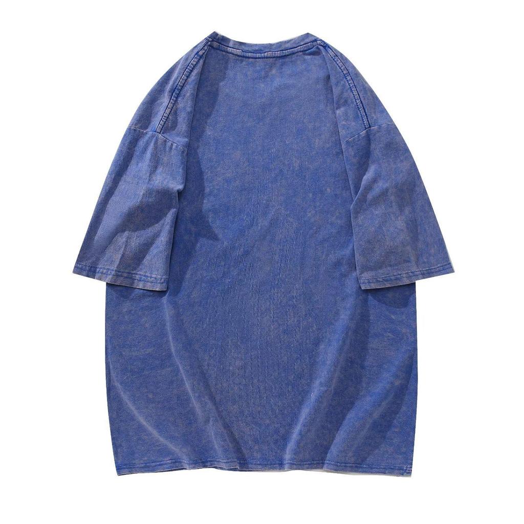 Unisex Retro Sommer Batik Oversized T-Shirt - Trendiges gewaschenes Kurzarm