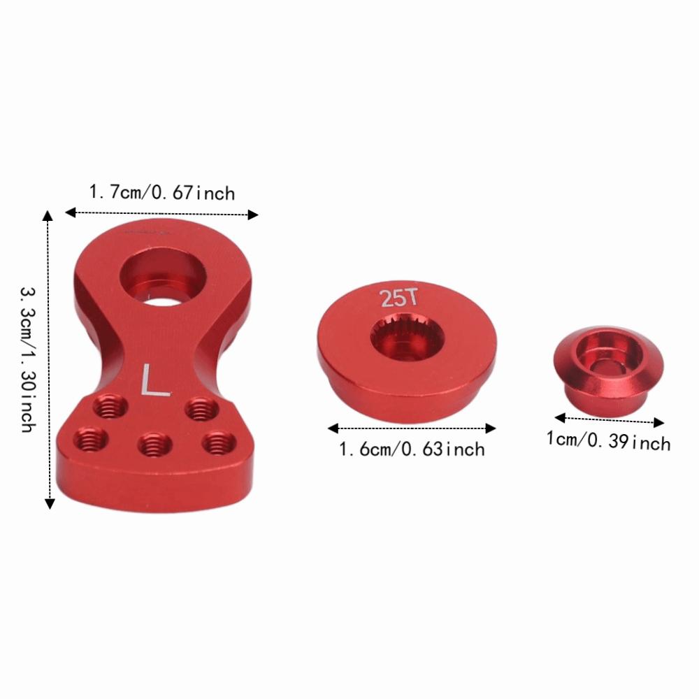 Aluminum Alloy Servo Saver Horn Arm 5 Holes Hi-Torque Servo Saver Arm For 1/10 RC Car