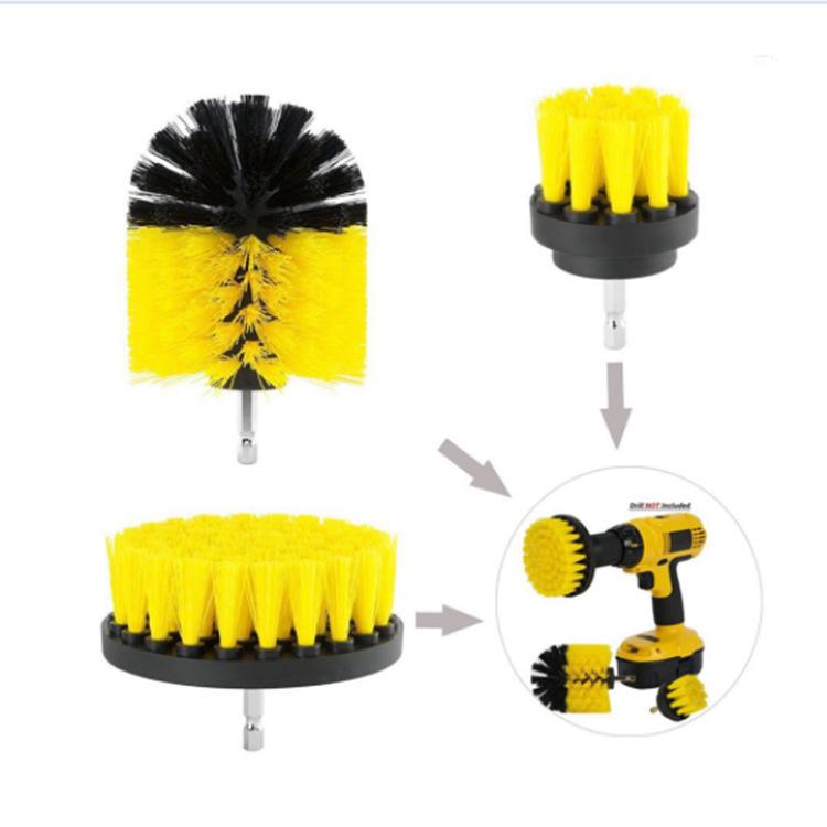 Brosse de nettoyage électrique multifonctionnelle: Perceuse-visseuse pour le polissage du carrelage, de la salle de bain et de la voiture