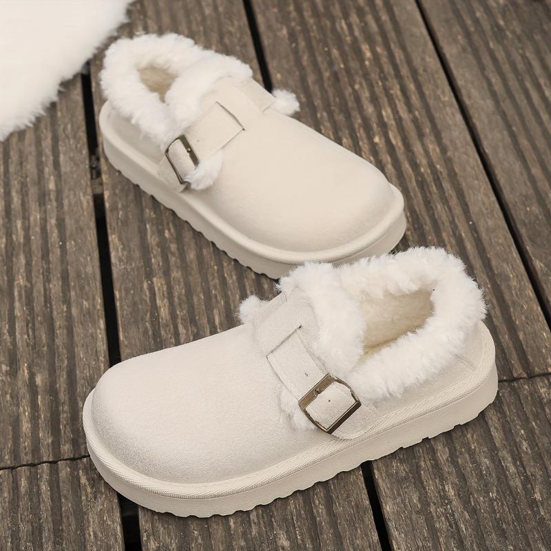 Dámské zimní chlupaté protiskluzové platformové tenisky/boty - Silná platforma pro zvýšení výšky