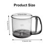 Plastic semi-automatic hand-held flour sifter Convenient baking flour filter Home kitchen baking sieve Bread dessert making tool