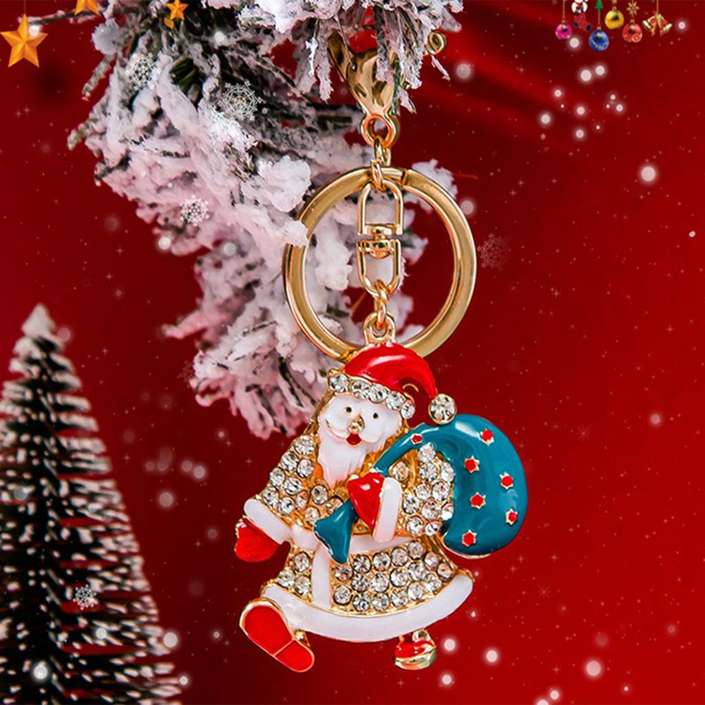 Santa Claus Keychain Pendant Cute Cartoon Bag Pendant Gift