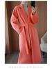 Plus Size Women's Mid-Length Wool Coat - 2022 Autumn/Winter Korean Style