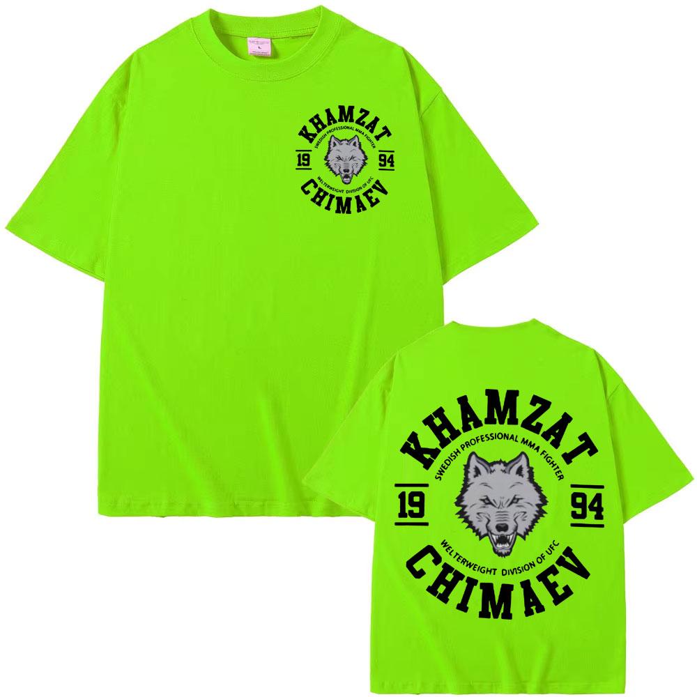

Khamzat Chimaev Fighter Print Graphic Tee Shirt Casual 100% Cotton Short Sleeve T-shirt Men s Fashion Vintage Oversized T Shirt 4XL