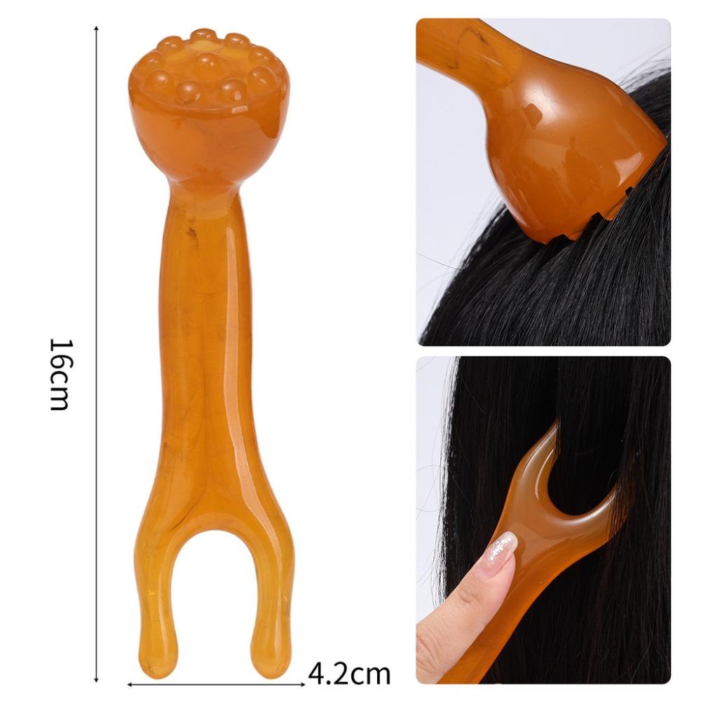 Acupunctur Trigger Design Resin Massager Head Massager  for Relieve Muscle Tension Boost Blood Flow