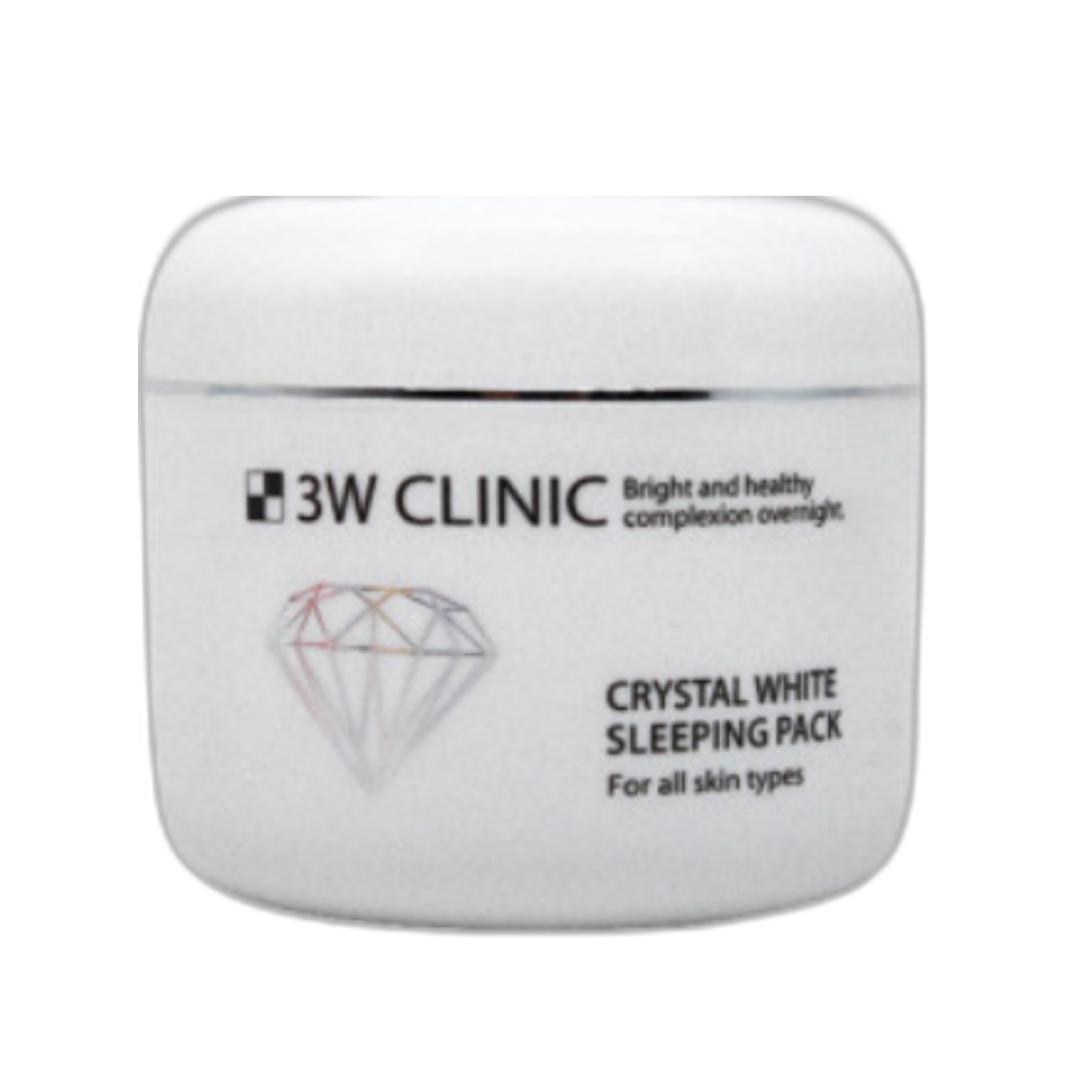 

3W Clinic Sleeping Pack 100 мл Вода, коллаген, улитка и белый 4 вида спальных пакетов Crystal White Sleeping Pa