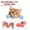 4PCS Adjustable Cat Claw Protector Anti-Scratch Pet Cat Shoes Cat Bath Wash Boots  Home Use