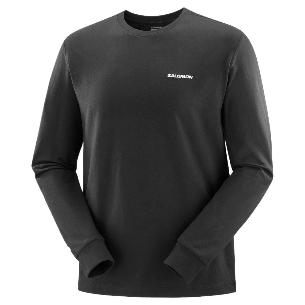 Salomon Comfortable Soft Breathable Lightweight Long Sleeve T-Shirt Men Tops Black C25257