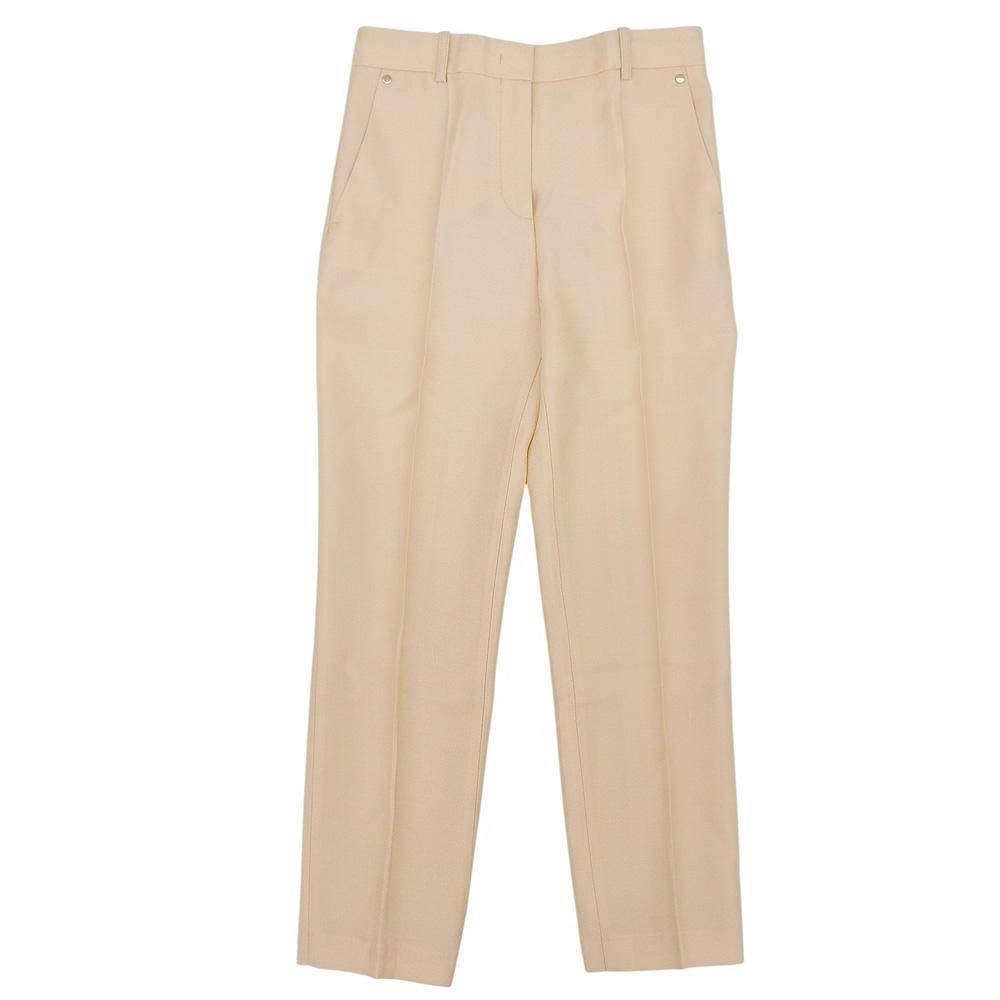 Emilio Pucci Excellent condition wool and silk center-press pants, women's, beige, size 38, 9ERT51 9E607 Bottoms 38 beigeUsed