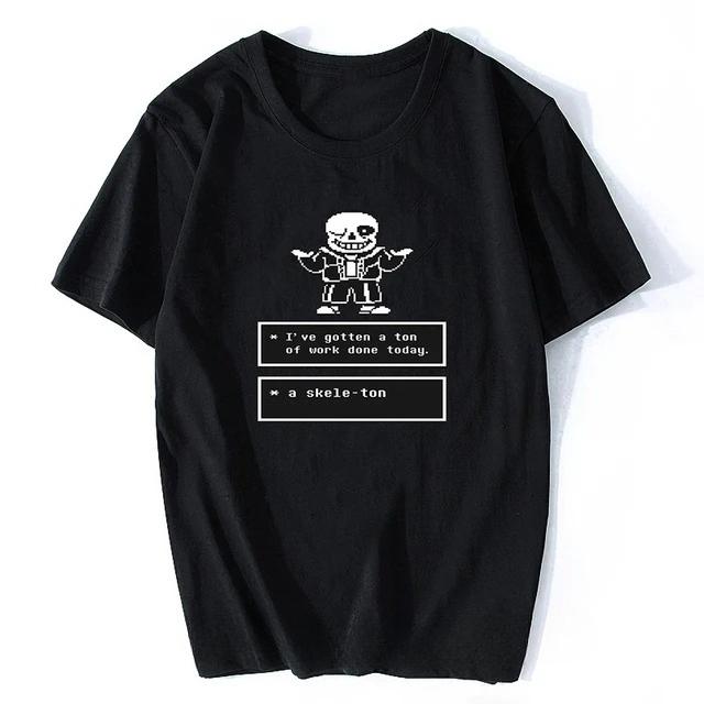 Game Undertale TShirt Skull Brother Sans  Papyrus Printed Tshirts T Shirt Short Sleeve Tees ONeck MenMale Summer Tops