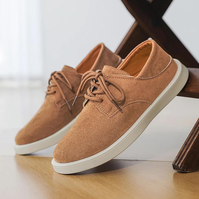 New Fashion Lace-up Oxford Shoes High Quality Soft Leather Outdoor Shoes Mens Designer Flats Trendy Casual Leather Office Shoes