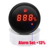 Digital 52mm Fuel Level Gauge with Flash Alarm+A5 Fuel Level Sensor 0-190 Ohm Oil Tank Meter Indicator for Car Boat Motor 9-32V