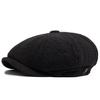Herringbone Newsboy Caps Men Autumn Winter Vintage Berets Casual Flat Hats Fashion Retro Man Cap For 55-59cm Head Circum Ference