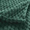 Plaid flanelle relief 125 x 150 cm Mini Breetzy vert cedre