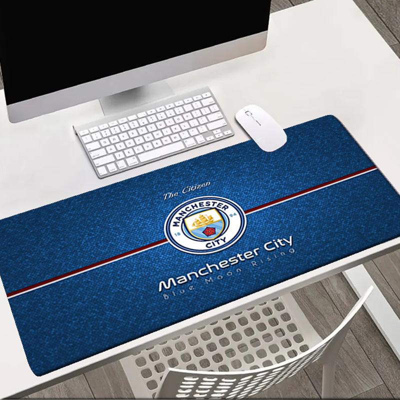Manchester City Crest Mouse Pad Office Desk Mat, Gaming Mouse Pad Mousepad, Keyboard pad,Heavy-Duty Non-Slip Rubber Backing, Gift