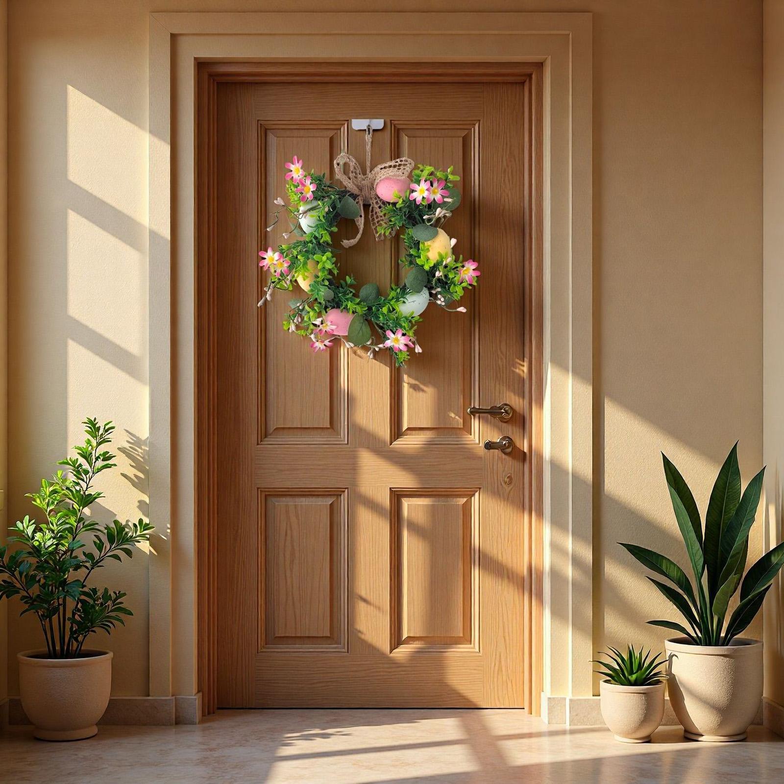 

Штучний Великодній Декоративний Вінок, Зелений, З Натуральним Відчуттям One Size