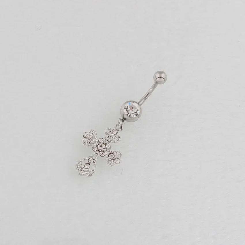 Kreuz Bauchnabelring: Medizinischer Edelstahl, Hypoallergener Schmuck