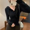 Women's Slim Fit Hooded Henley with Long Sleeves - Comfortable, Skin-Friendly Autumn/Winter Base Layer Top