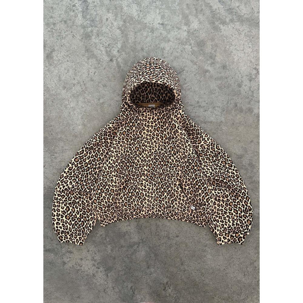 Completo Unisex con Felpa Oversize a Manica Lunga Stampa Alberi Mimetica Streetwear Completo Due Pezzi