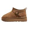 Weiche Lederversion~ Nordost Schneestiefel kurze Stiefel 2025 Winter neu Samt verdickt warm dicksohlig rutschfest Baumwollstiefel für Damen