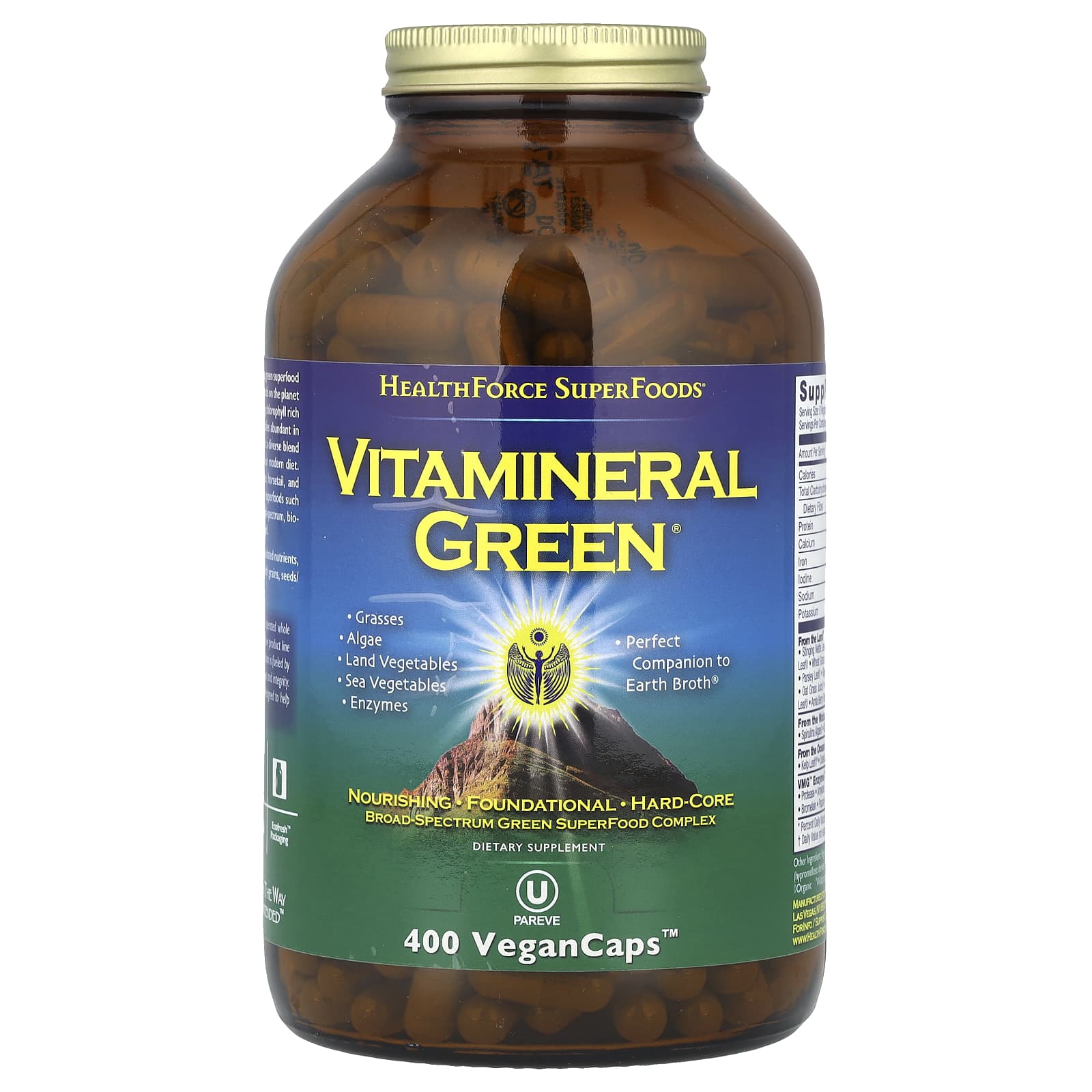 

Vitamineral Green, Version 5.5, Vegan Tablets 400 Tablets