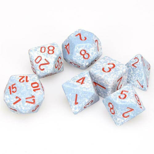 D7 Die Set Dice Speckled Poly (7 Dice) (Air)
