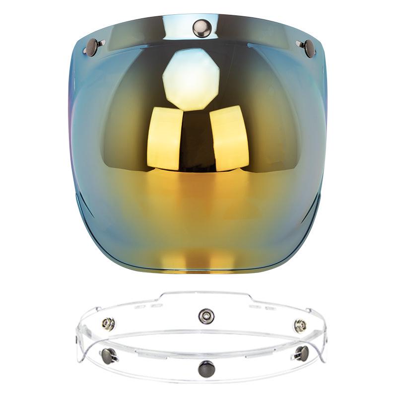 Popular Retro Motorcycle Helmet with Bubble Visor and Frame