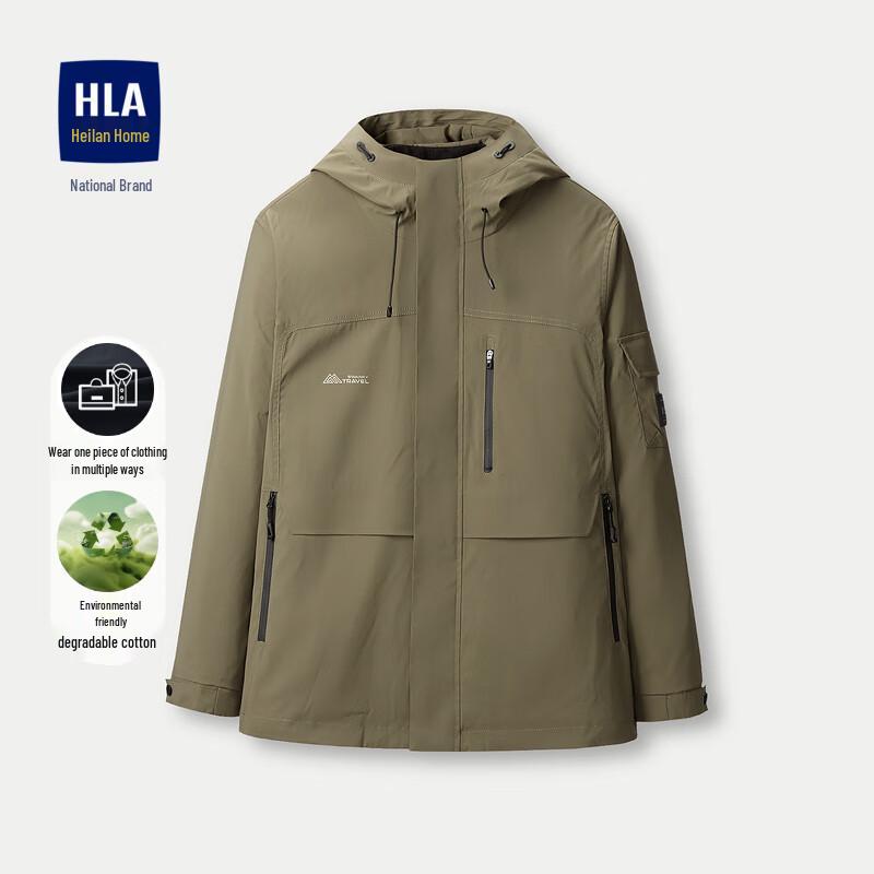 

HLA Men s Versatile Hooded Casual Jacket 175(50) 135-150 lbs