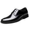 Men's Leather Shoes Korean Casual Spring New British Business Black Wedding Shoes Youth Men's Leather Shoes