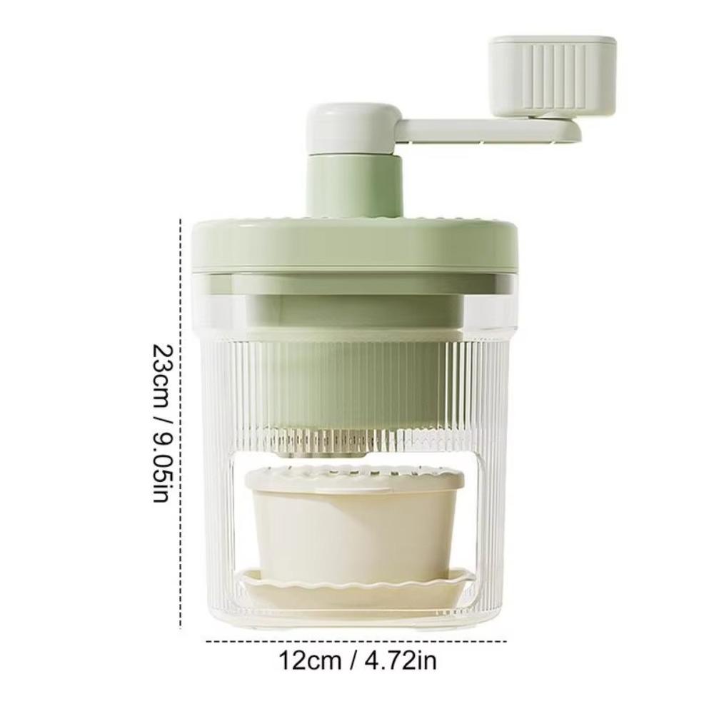 Hand Crank Ice Crusher Manual Snow Cone Maker Small Shaved Ice Machine for Making Snow Cones
