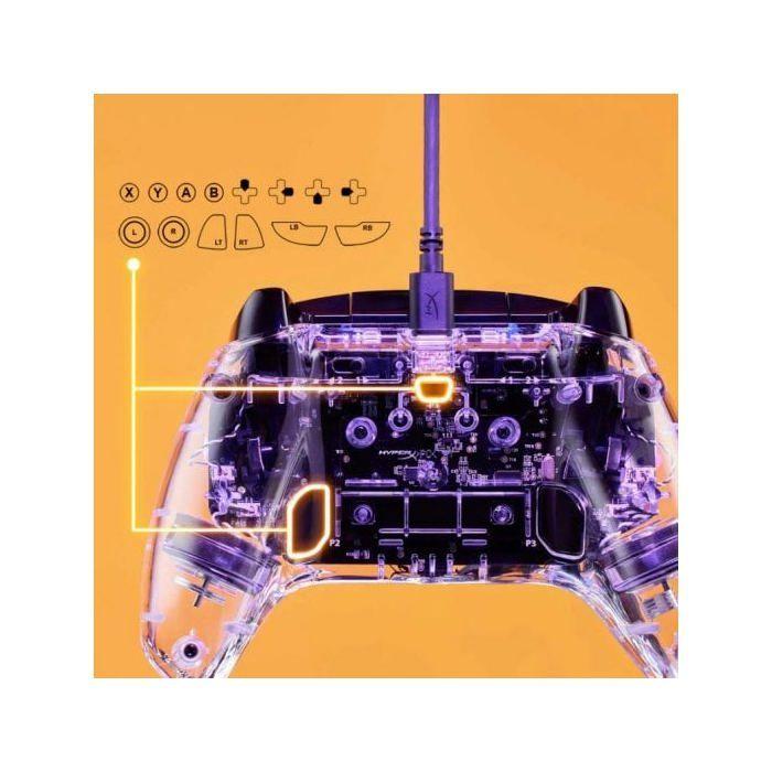 Manette de jeu - HyperX - Clutch Gladiate RGB - Filaire - Compatible Xbox - 7 couleurs RGB