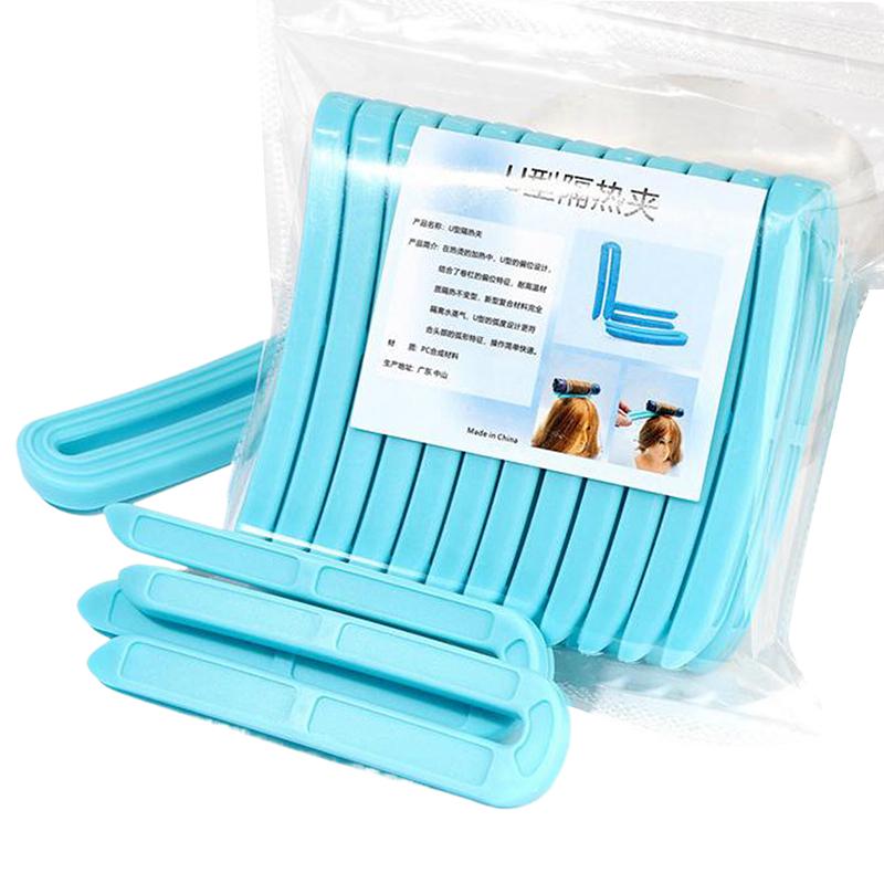12Pcs U-shaped Professional Perming Insulation Clip High Temperature Salon Hair Perming Barber Perm Hair Pad Curly Accessory