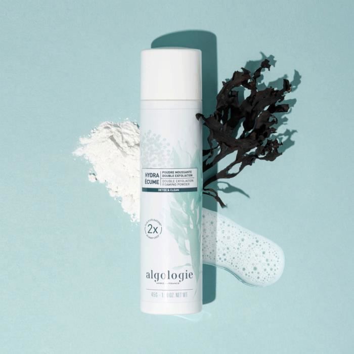 Poudre Moussante - ALGOLOGIE - Hydra Ecume - 45g - Exfoliation Double - AHA Et Algues Rouges