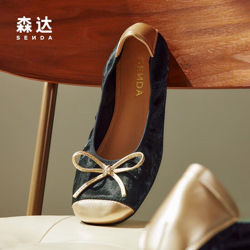 SENDA Women s Comfortable Slip-On Ballet Flats 37