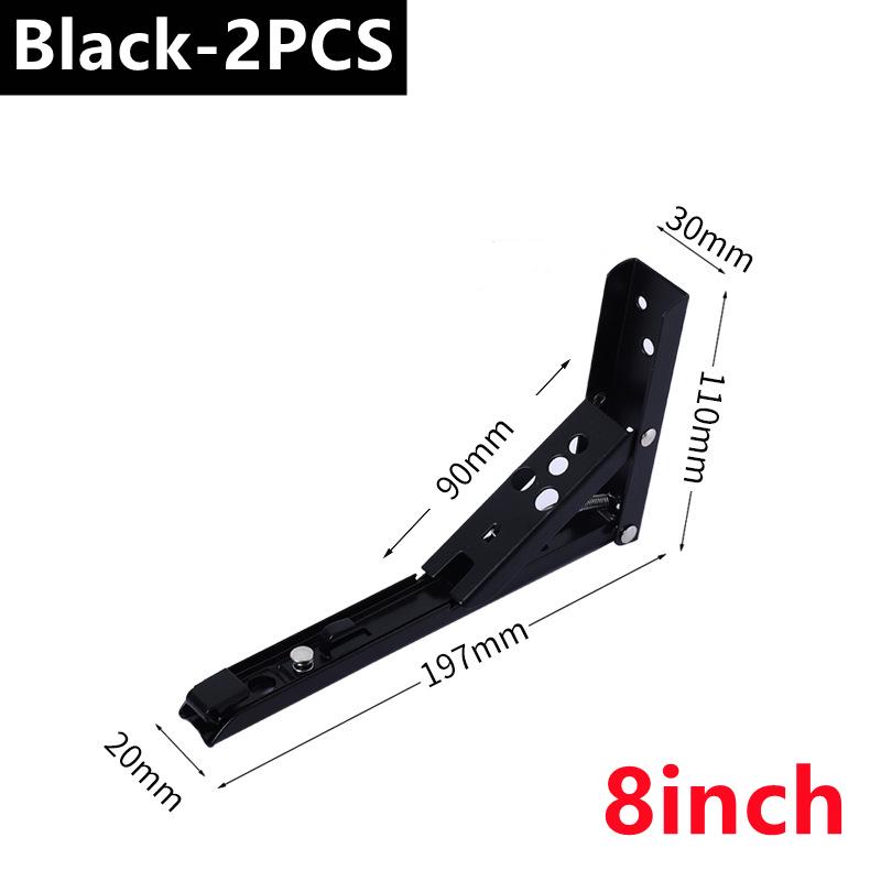 

2шт 8-14 дюймов регулируемый настенный треугольный складной угловой кронштейн скамья стол полка кронштейн мебель тяжелая опорная фурнитура
