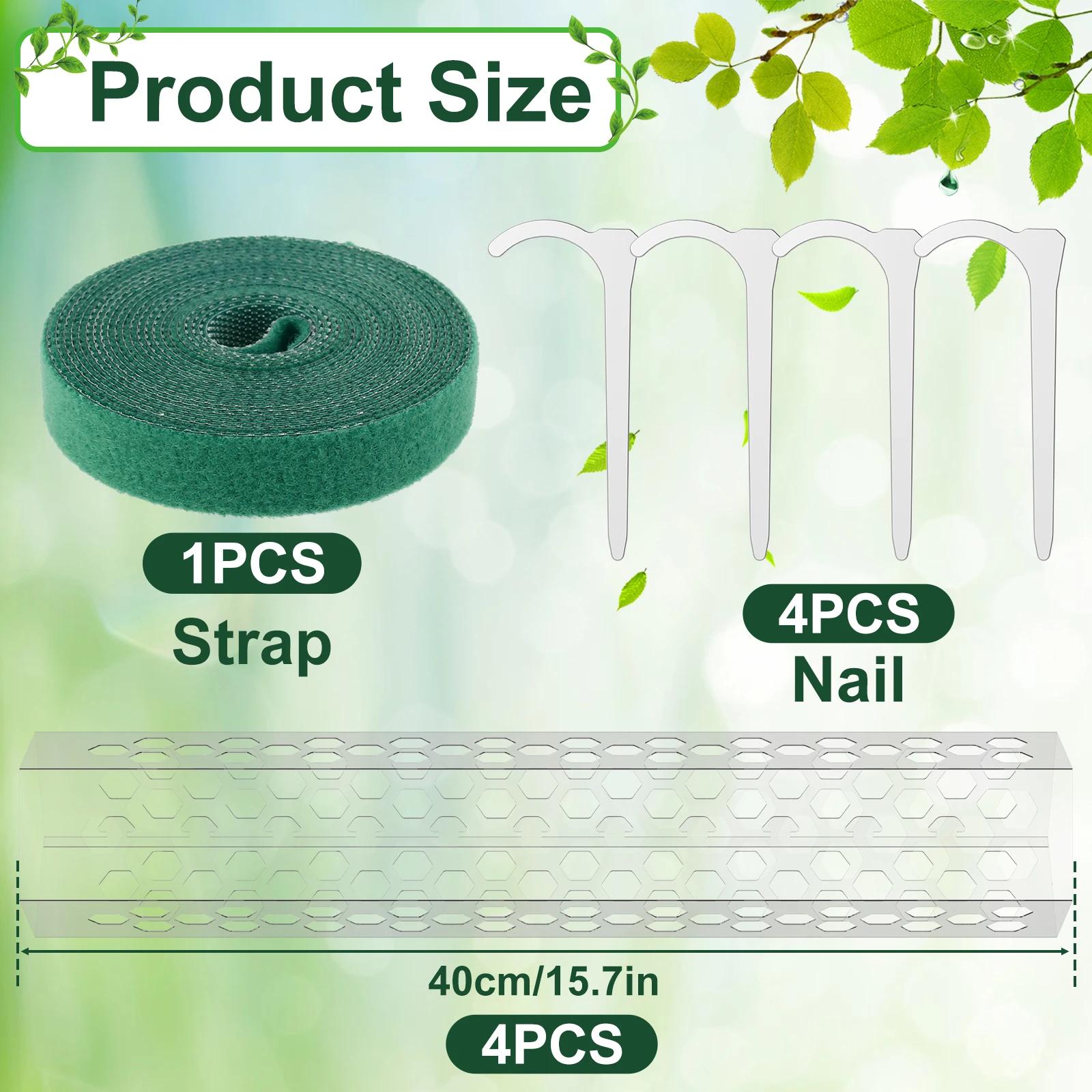 

4/8 шт., плетистая колонна, сфагнум, мох, столб, 15,7 дюйма, опора для выращивания растений, водоудерживающая, обогащенная удобрениями, удлинитель